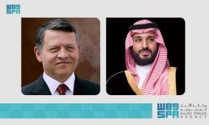 سمو ولي العهد يبعث برقية شكر لملك المملكة الأردنية الهاشمية بعد مغادرته عمّان