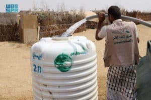 مركز الملك سلمان للإغاثة يواصل تنفيذ مشروع الإمداد المائي بمحافظتي حجة وصعدة