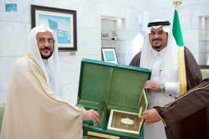 سمو أمير منطقة الرياض بالنيابة يستقبل وزير الشؤون الإسلامية