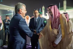 رئيس جمهورية أوزبكستان يغادر جدة