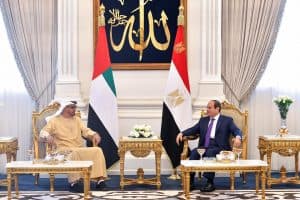 الرئيس المصري يلتقي رئيس دولة الإمارات