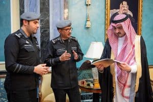أمير مكة بالنيابة يستقبل مدير مركز العمليات الأمنية الموحدة 911 بالمنطقة