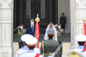 الرئيس الإماراتي يلتقي الرئيس الصربي