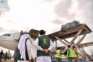 وصول الطائرة الثالثة للجسر الإغاثي السعودي لباكستان