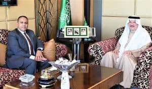 سفير المملكة لدى القاهرة يستقبل أمين الرئاسة المصرية