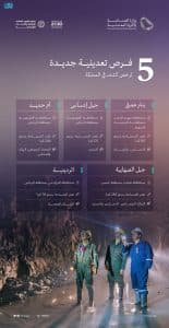 وزير الصناعة والثروة المعدنية يعلن عن خمس فرص تعدينية جديدة