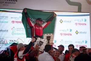 يزيد الراجحي يتوج بطلاً لرالي السعودية تويوتا بعد فوزه في جميع جولاتها