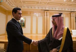 رئيس تركمانستان يستقبل سمو وزير الخارجية