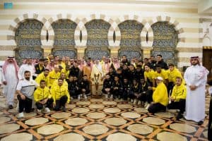 أميرِ منطقة مكة يستقبلُ رئيسَ مجلس إدارة وأعضاء ولاعبي نادي الاتحاد
