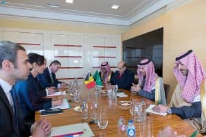 وزير الخارجية يستعرض مع نظيرته البلجيكية المستجدات الإقليمية والدولية