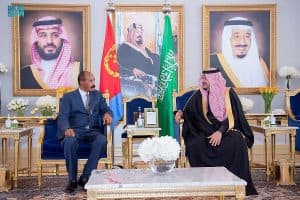 رئيس إريتريا يصل الرياض