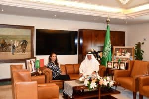 السفير الغريري يستقبل معالي سفيرة المملكة الأردنية الهاشمية