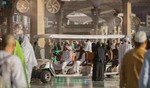 383 ألف مستفيد من خدمة عربات التنقل بالمسجد النبوي منذ بداية رمضان