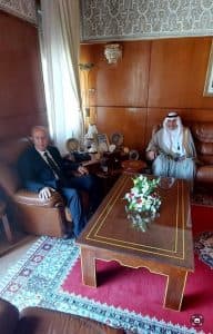 السفير الغريري يقوم بزيارة لمعالي وزير الأوقاف والشؤون الإسلامية المغربي