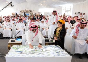 سمو رئيس هيئة تطوير عسير يضع حجر أساس مشروع “ذا بوينت” في أبها