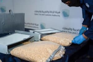 جمرك الحديثة يُحبط 3 محاولات لتهريب أكثر من 539 ألف حبة كبتاجون