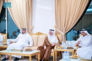 أميرِ الشرقية يقدِّم التعازي لعائلتي الفالح والدخيل