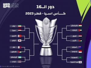 غداً.. انطلاق منافسات دور الـ 16 من بطولة كأس آسيا 2023 لكرة القدم