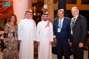 وزير الرياضة يحتفي بضيوف المملكة في حفل العشاء الرسمي لدورة الألعاب السعودية الثالثة