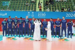 الهلال ينتزع ذهبية طائرة الرجال بالألعاب السعودية