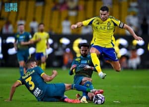 النصر يحقق الانتصار على العروبة بثلاثية