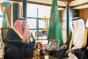 استعرض تقريرًا عن أعمالها بالمنطقة.. أمير تبوك يستقبل الرئيس التنفيذي لشركة المياه الوطنية