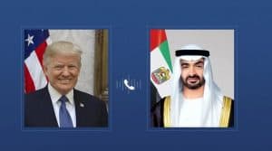 رئيس دولة الإمارات وترامب يبحثان هاتفيًا قضايا إقليمية ودولية