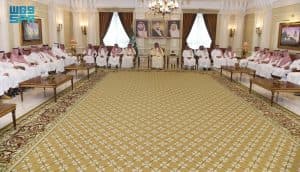 مُحافظ جدة يستقبل المهنئين من منسوبي المحافظة والمراكز التابعة بمناسبة عيد الأضحى المبارك