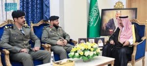 اطّلع على التقرير السنوي لها.. أمير نجران يستقبل قائد قوة الأفواج الأمنية بالمنطقة