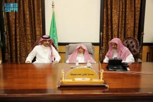 مفتي المملكة يستقبل نائب رئيس مجلس إدارة جمعية بهجة لرعاية الأيتام بالطائف