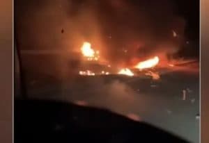 سائق شاحنة يوثق لحظة مصرع واحتراق سيارة ديوغو جوتا