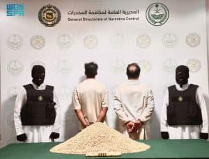 ضبط (411,546) قرصًا من مادة الإمفيتامين المخدر مخبأة في أحشاء كائنات حية (أغنام) بالمنطقة الشرقية