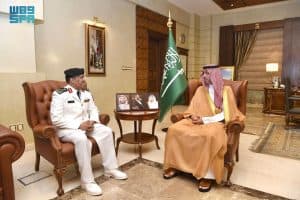 اطلع على جهوده في تعزيز الأمن.. محافظ جدة يستقبل قائد قطاع حرس الحدود بالمحافظة
