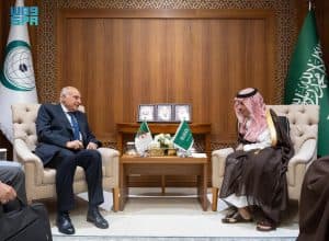 وزير الخارجية يلتقي نظيره الجزائري