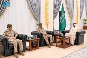 مُحافظ الطائف يستقبل قائد منطقة الطائف العسكرية المكلّف