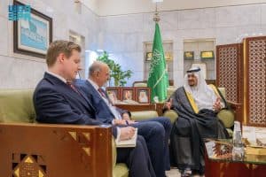 بمناسبة تعيينه حديثًا.. نائب أمير الرياض يستقبل سفير أستراليا لدى المملكة