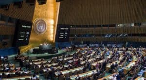 الجمعية العامة للأمم المتحدة تقر إعلان نيويورك حول التسوية السلمية للقضية الفلسطينية وتنفيذ حل الدولتين بأغلبية ساحقة