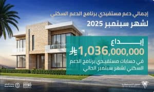 “العقاري”: إيداع مليار و36 مليون ريال في حسابات المستفيدين من “سكني” عن شهر سبتمبر 2025