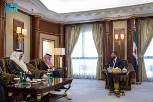 الرئيس السوري يستقبل سمو وزير الخارجية ووزير الدولة عضو مجلس الوزراء الدكتور مساعد العيبان