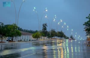 أمطار رعدية على بعض مناطق المملكة