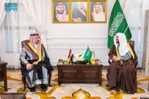 وزير الشؤون الإسلامية يلتقي رئيس ديوان الوقف السني بالعراق