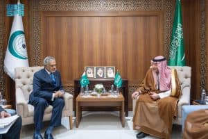 نائب وزير الخارجية يلتقي نائب رئيس الوزراء وزير الخارجية الباكستاني