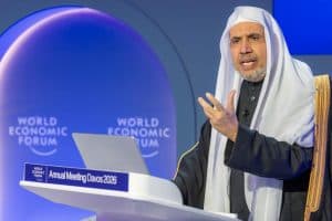 الأمينُ العامّ لرابطة العالم الإسلامي يشارك في جلسة الحوار الرئيسية في منتدى دافوس 2026