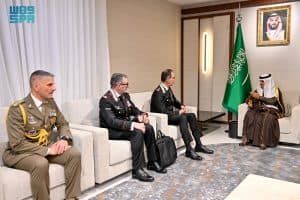 بحثا أوجه التعاون.. نائب وزير الحرس الوطني يستقبل نائب القائد العام لقوات الدرك الإيطالية