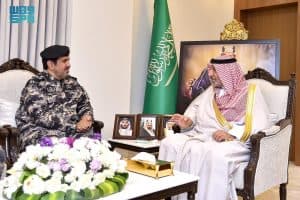 أمير نجران يلتقي قائد أمن المنشآت بالمنطقة