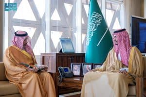 أشاد بدورها في التكافل الاجتماعي.. محافظ الدرعية يستقبل رئيس جمعية الإمام محمد بن سعود الخيرية