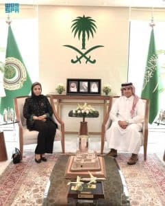 مندوب المملكة بجامعة الدول العربية يلتقي المديرة التنفيذية لمنظمة تنمية المرأة