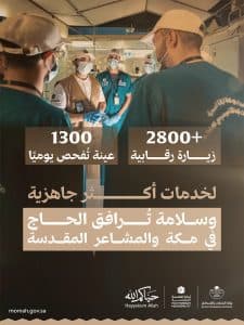 5 مختبرات على أعلى مستوى تفحص يوميًا 1300 عينة غذائية ومائية بالمشاعر المقدسة