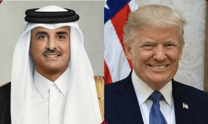 أمير قطر يلتقي الرئيس الأمريكي على هامش قمة مجموعة السبع