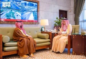 استعرض سير العمل في المحافظة والمراكز التابعة لها.. أمير منطقة الرياض يستقبل محافظ الخرج